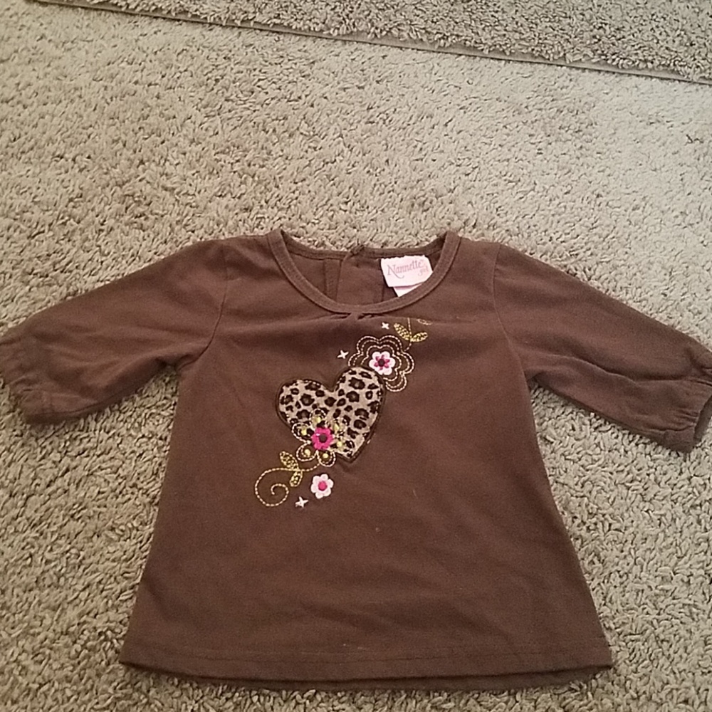 Nannette Girl Brown Shirt